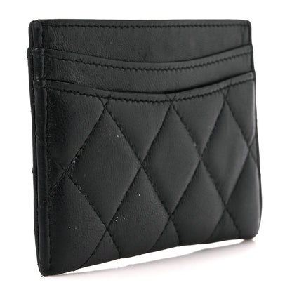 Chanel Lambskin Quilted Card Holder Black 3 of 12