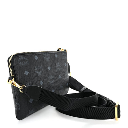MCM Visetos Small Crossbody Pouch Black 3 of 12