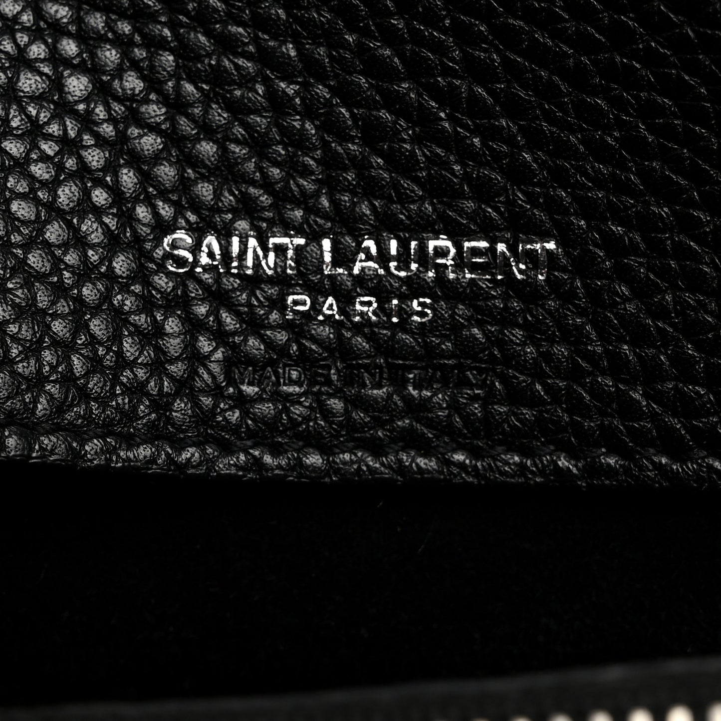 Grained Calfskin Baby Sac De Jour Souple Black