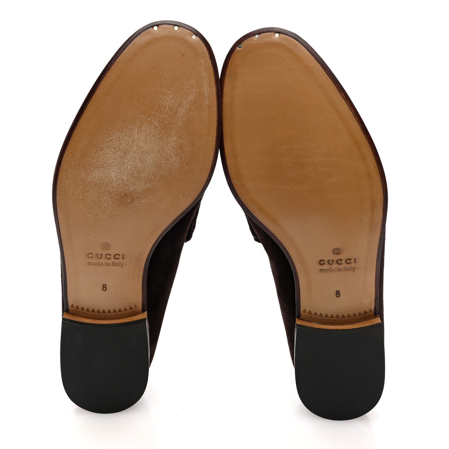 Suede Mens Horsebit Moccasin Loafers 8 Brown