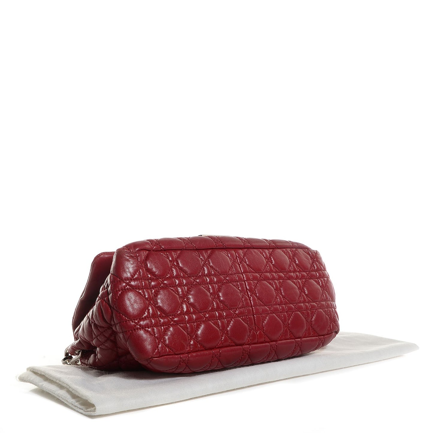 Lambskin Cannage New Lock Flap Red