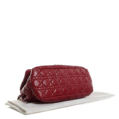 Christian Dior Lambskin Cannage New Lock Flap Red 4 of 7