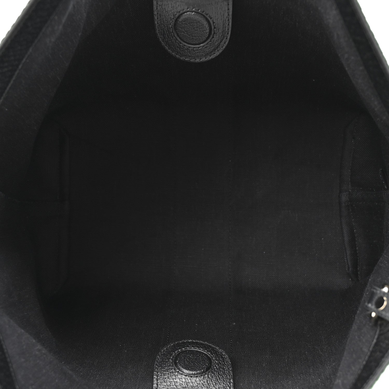 Gucci Denim GG Monogram Web Small Giglio Tote Black Ivory 6 of 10