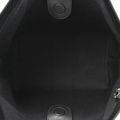 Gucci Denim GG Monogram Web Small Giglio Tote Black Ivory 6 of 10