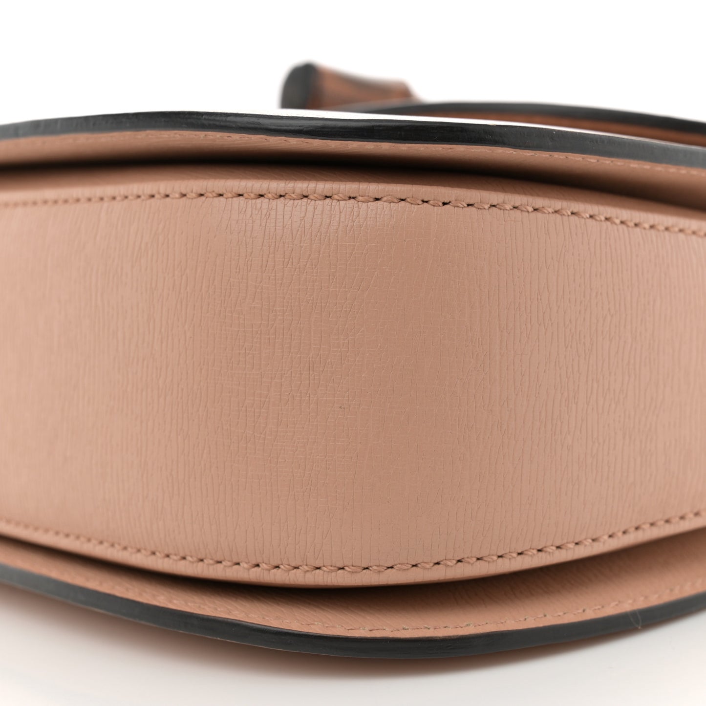 Shangai Calfskin Small Classic Bamboo Top Handle Bag Pink Apricot