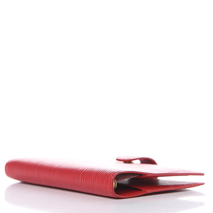 Louis Vuitton Epi Small Ring Agenda Cover Castillan Red 4 of 7