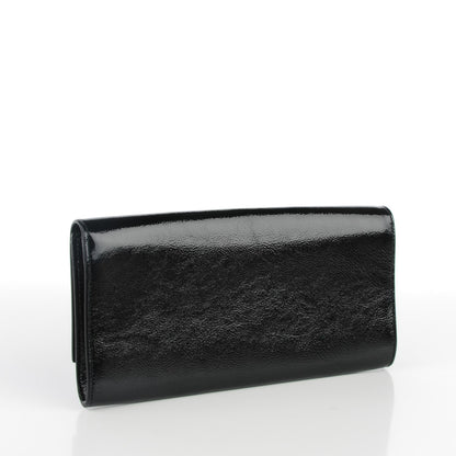 Saint Laurent Textured Patent Monogram Small Belle De Jour Clutch Black 3 of 8