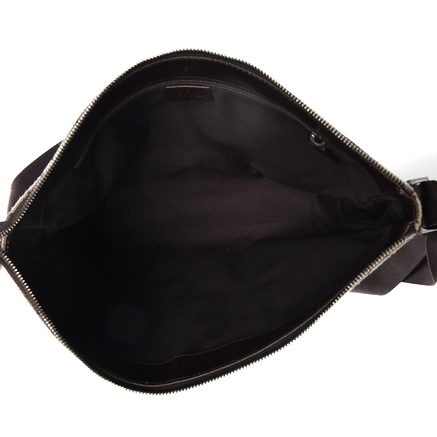Monogram Flat Messenger Bag Ebony