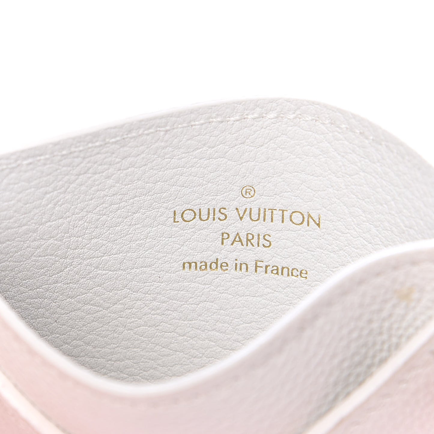 Calfskin Lockme Card Holder White