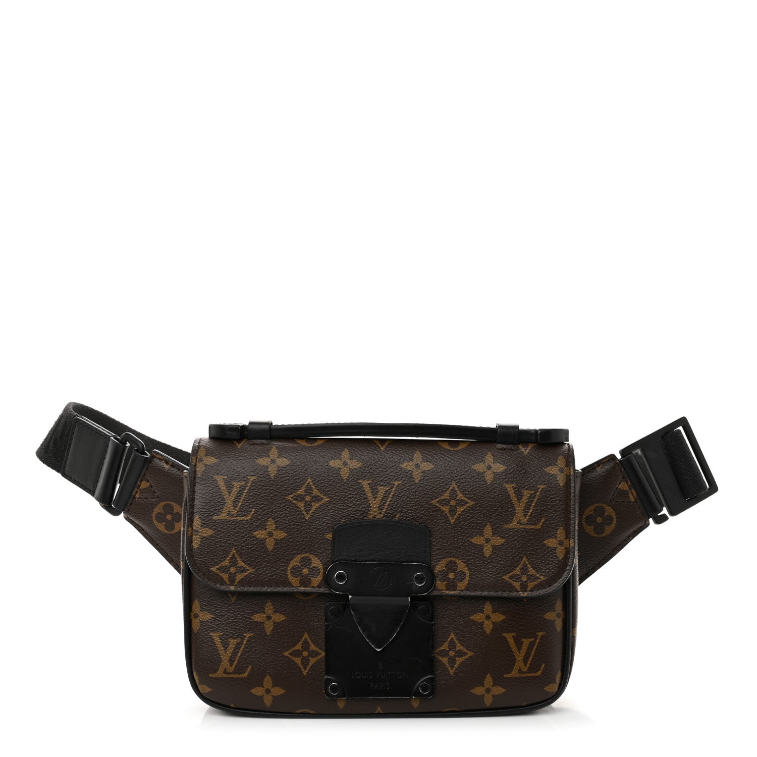 Louis Vuitton Monogram Macassar S Lock Messenger 1 of 12