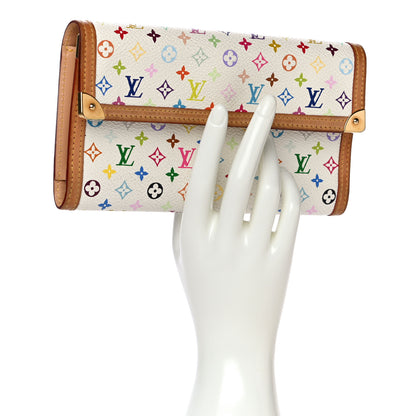 Louis Vuitton Monogram Multicolor Porte Tresor International Wallet White 2 of 23