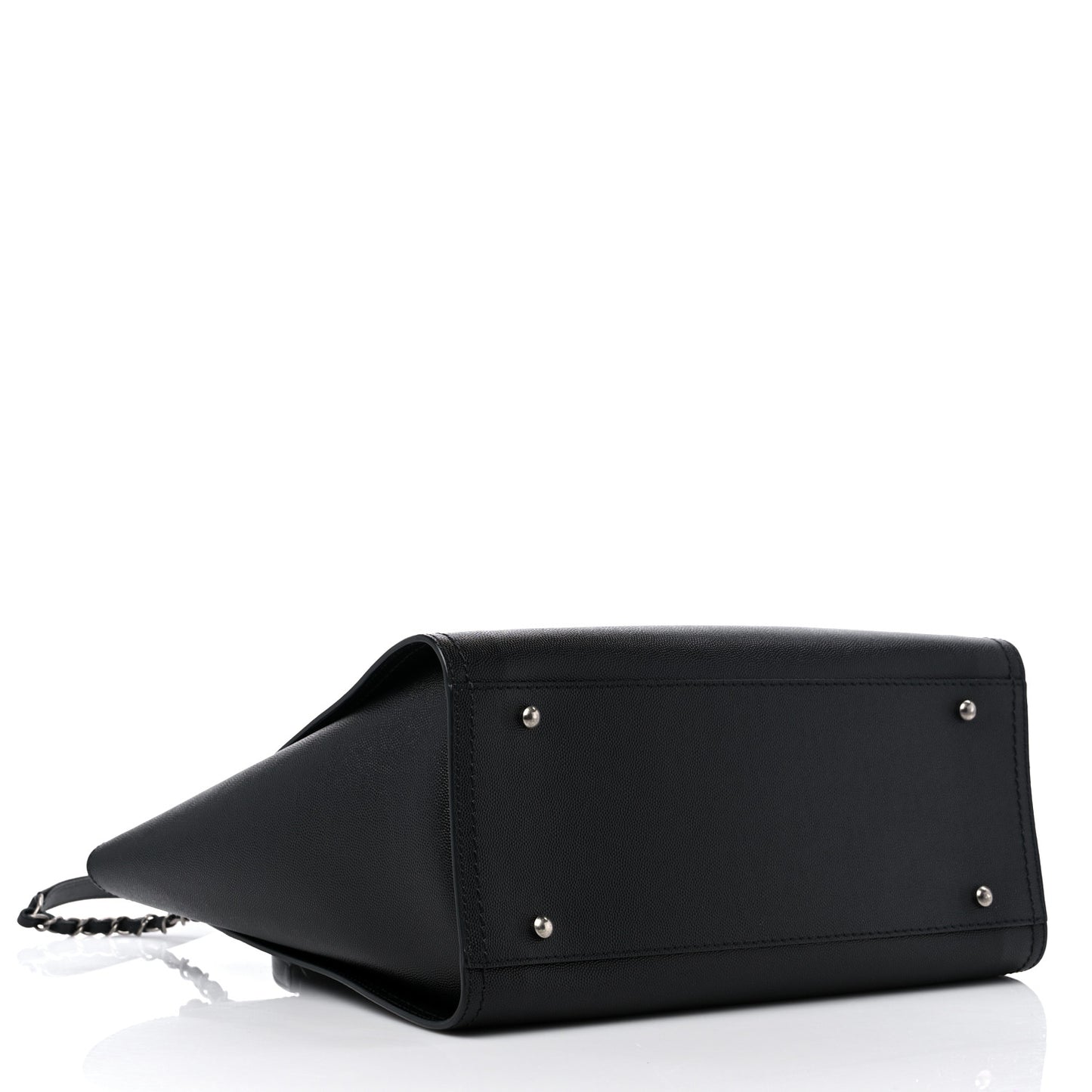 Caviar Small Studded Deauville Tote Black
