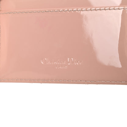 Christian Dior Patent Cannage Lady Dior Card Holder Rose Clair 7 of 10