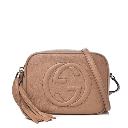 Gucci Pebbled Calfskin Small Soho Disco Bag Rose Beige 1 of 9