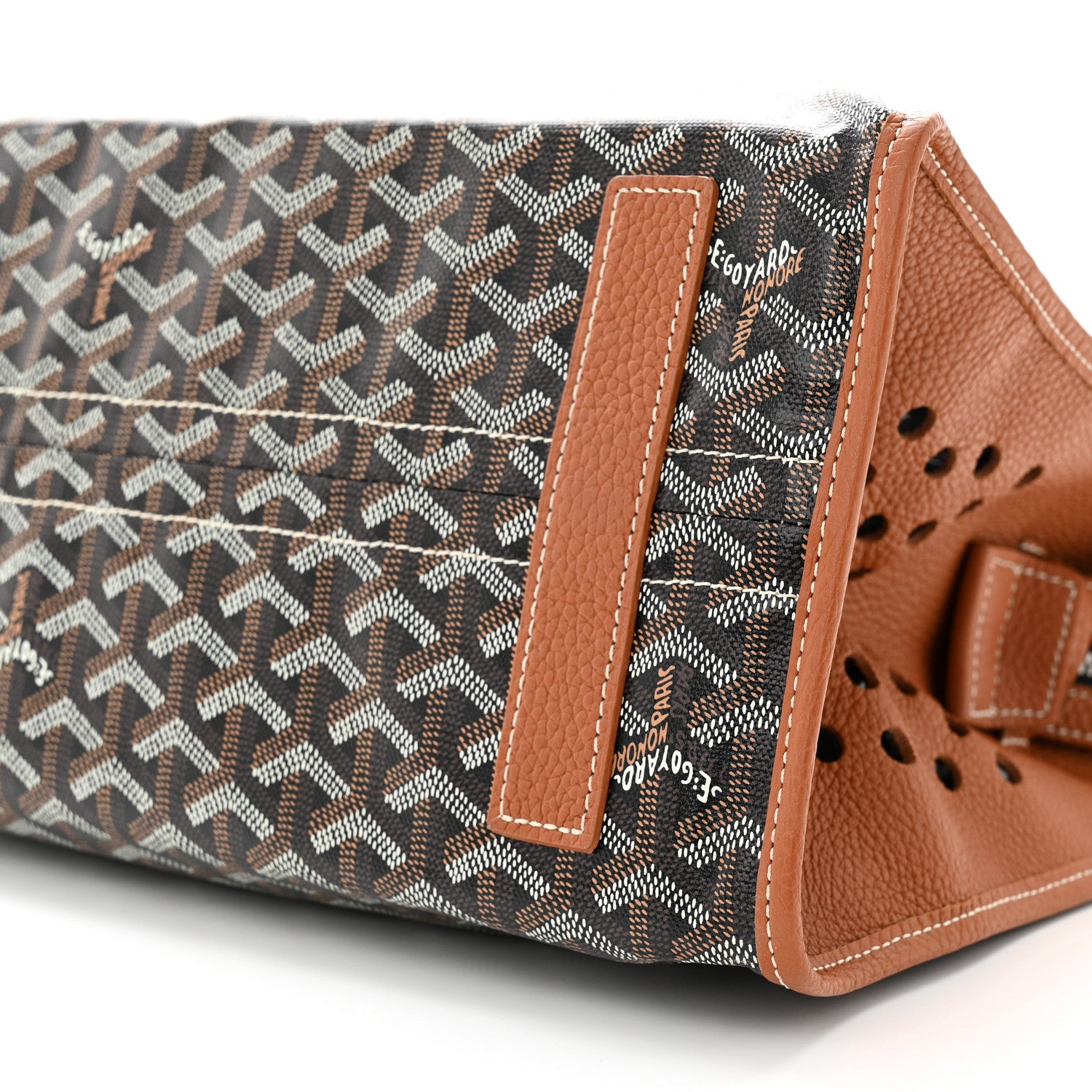 Goyard Goyardine Sac Hardy Pet Carrier PM Black Gold 10 of 12