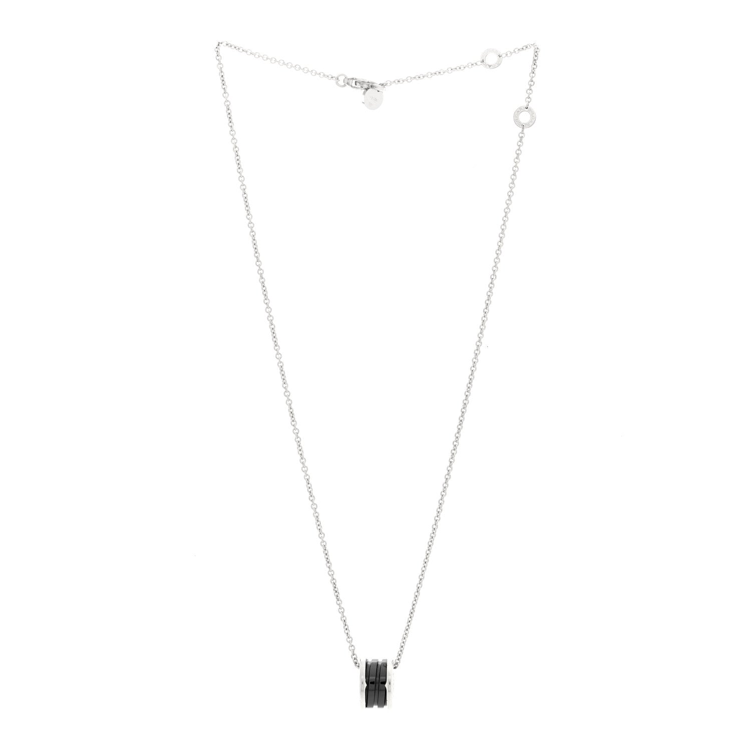 Bulgari Sterling Silver Ceramic Save The Children Pendant Necklace 2 of 5