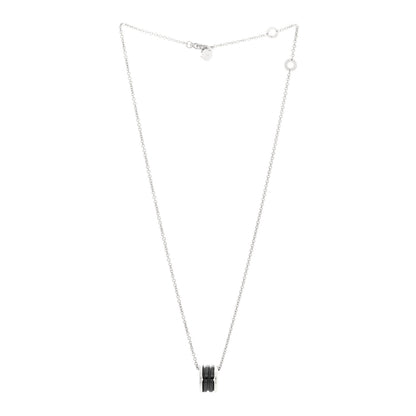 Bulgari Sterling Silver Ceramic Save The Children Pendant Necklace 2 of 5
