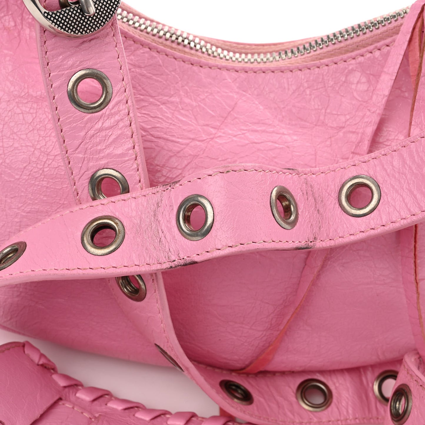 Agneau Arena Le Cagole Shoulder Bag XS Candy Pink