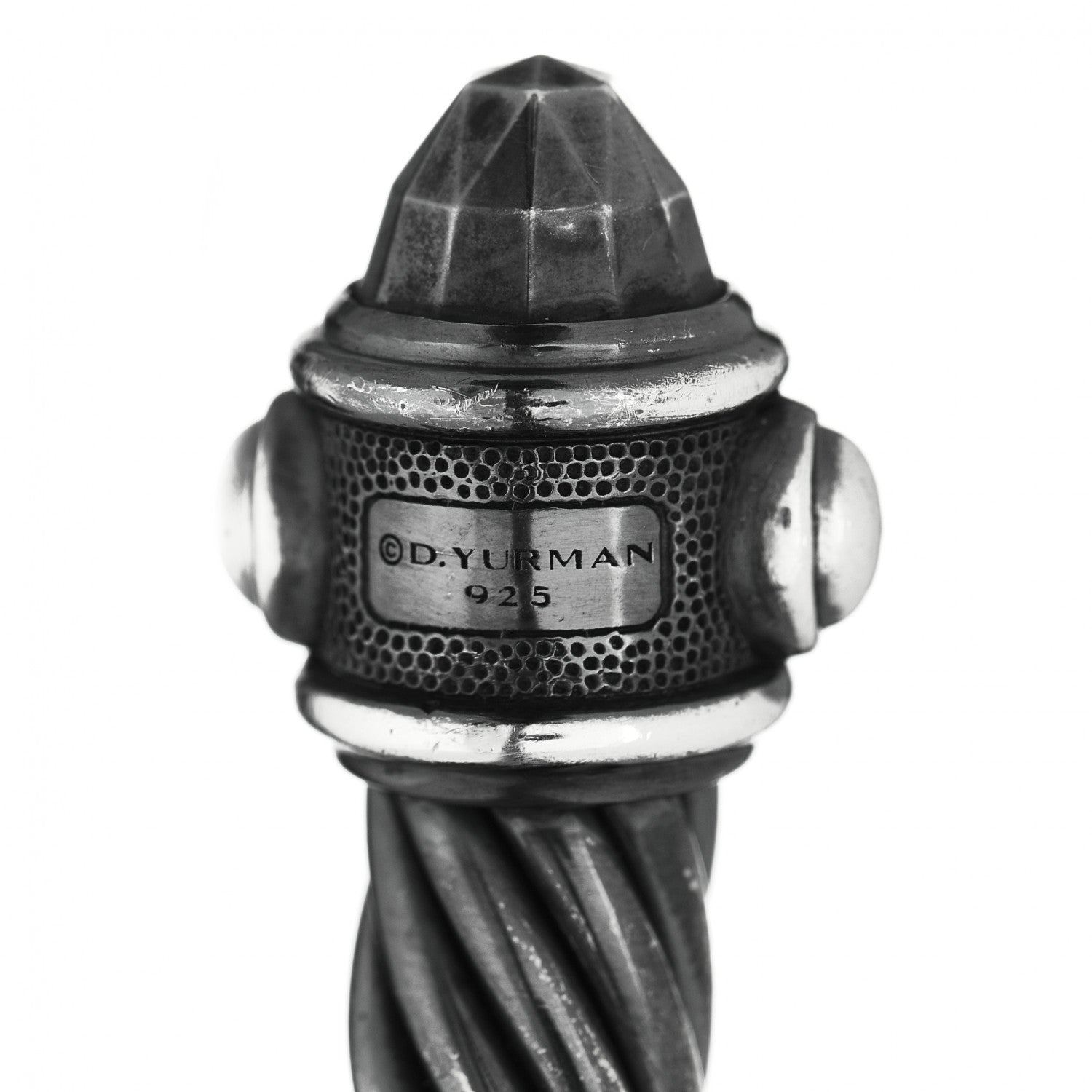 David Yurman Darkened Sterling Silver 10mm Renaissance Cable Bracelet 4 of 4