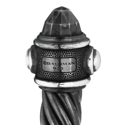 David Yurman Darkened Sterling Silver 10mm Renaissance Cable Bracelet 4 of 4