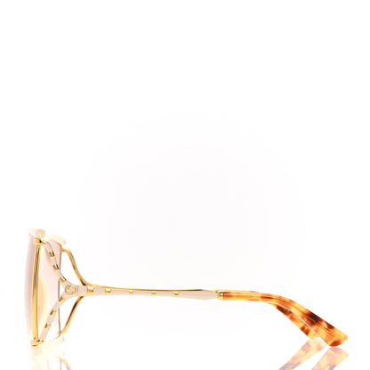 Gucci Metal Glasses GG0592S White Gold 3 of 8