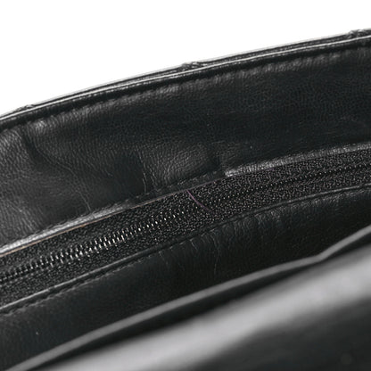 Chanel Lambskin Stitched Briefcase Bag Black 12 of 14