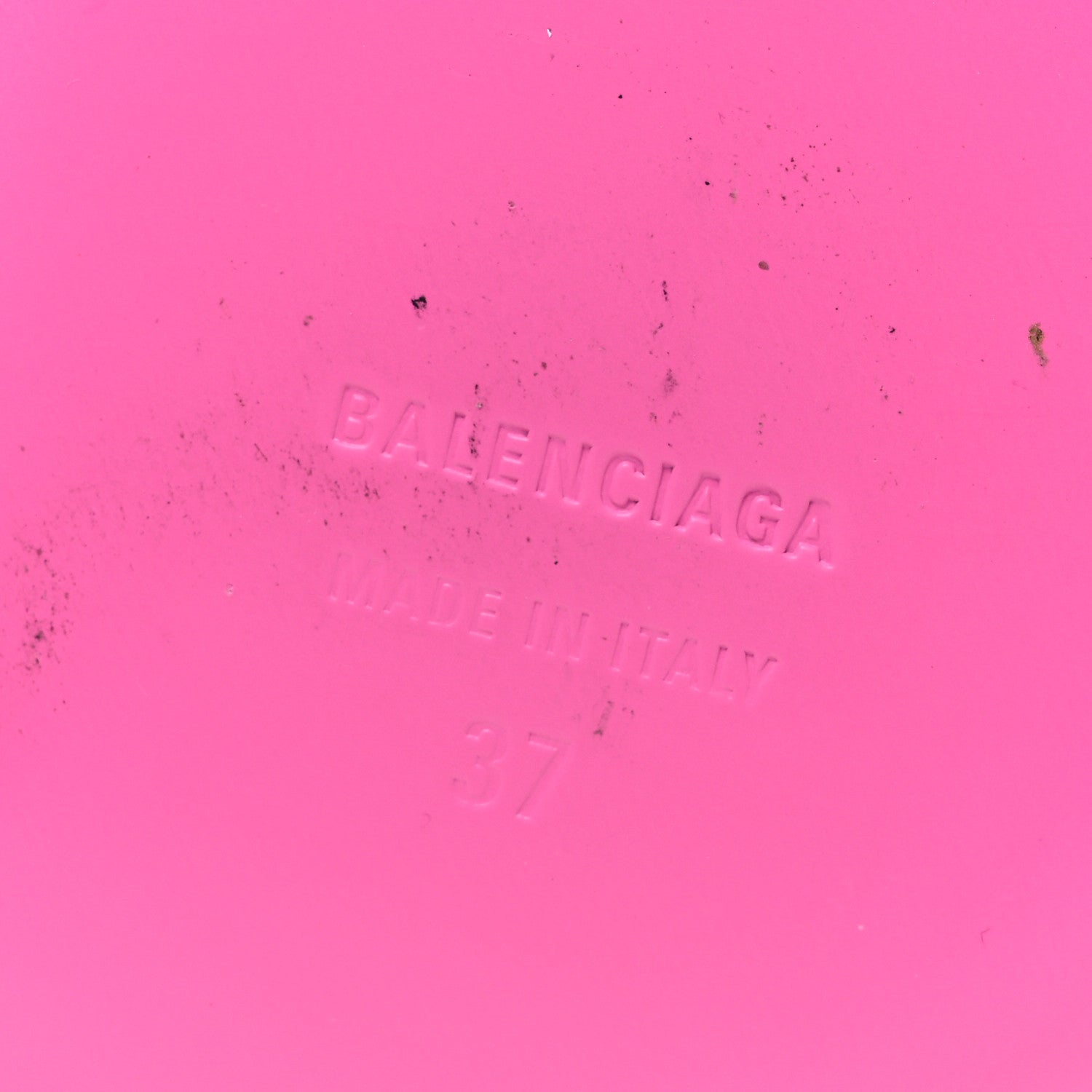 Balenciaga Shiny Soft Calfskin Void D'Orsay 110mm Pumps 37 Fluo Pink 8 of 10