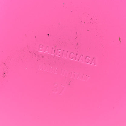 Balenciaga Shiny Soft Calfskin Void D'Orsay 110mm Pumps 37 Fluo Pink 8 of 10
