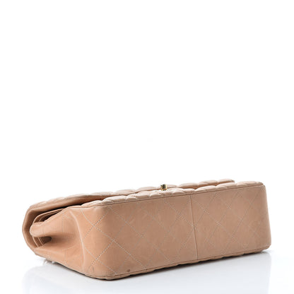 Chanel Lambskin Quilted Jumbo Double Flap Beige Clair 4 of 25