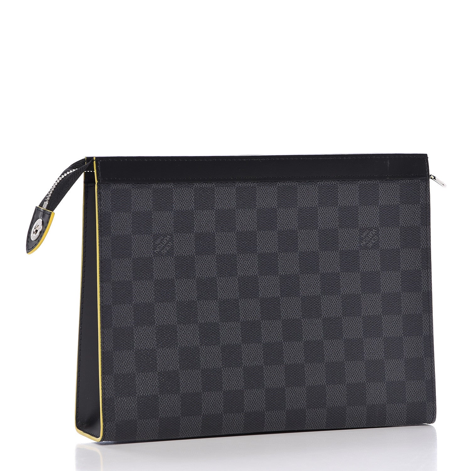 Louis Vuitton Damier Graphite Pochette Voyage MM Yellow 3 of 11