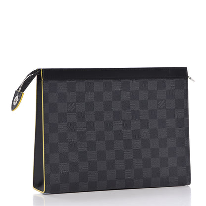 Louis Vuitton Damier Graphite Pochette Voyage MM Yellow 3 of 11