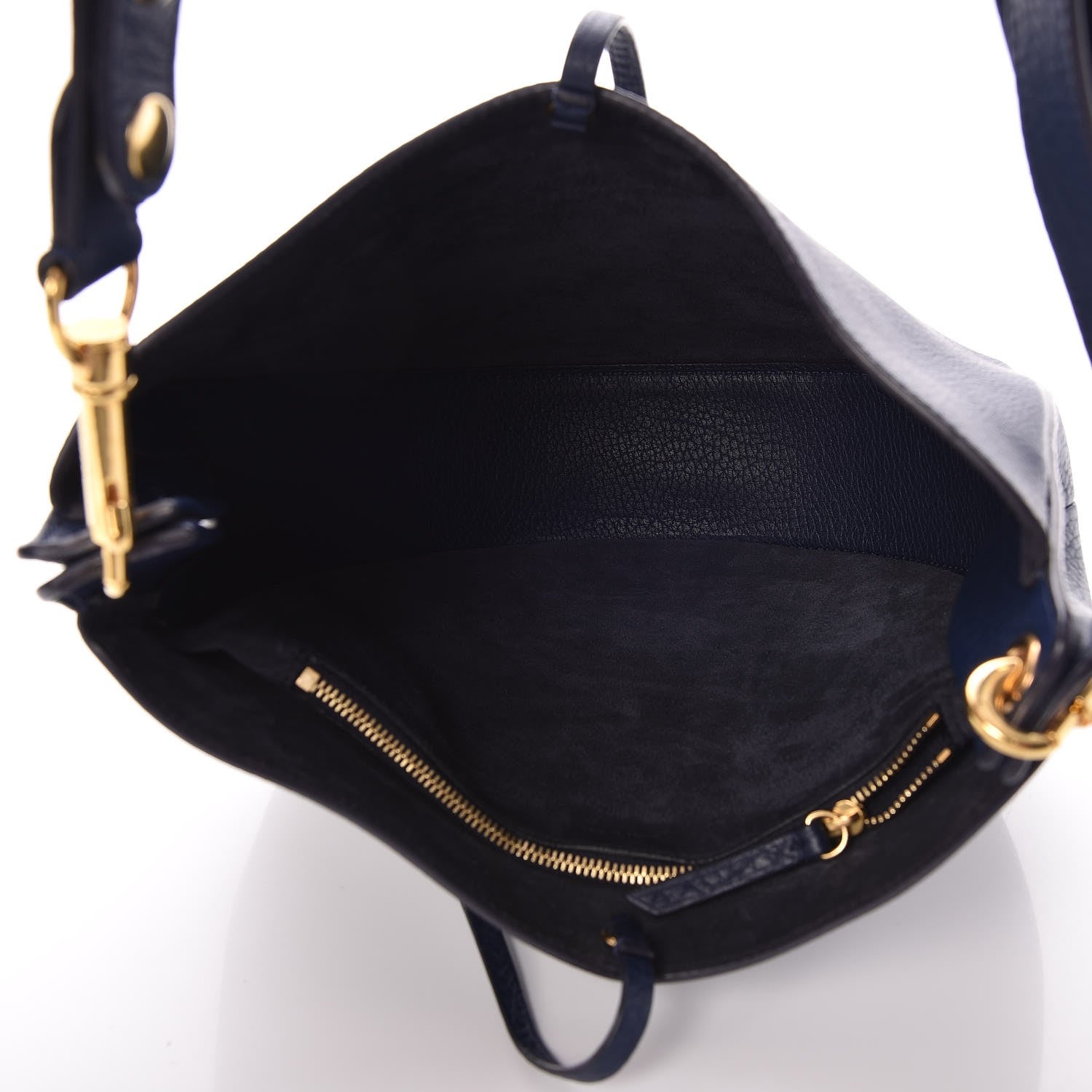 Celine Supple Calfskin Small Hobo Ink Blue 5 of 7