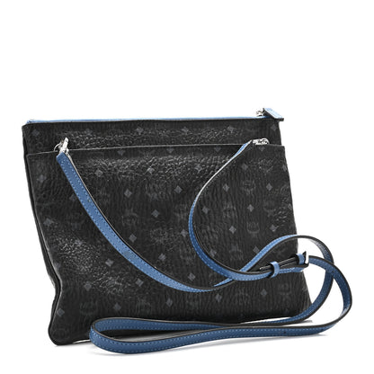 MCM Visetos Medium Crossbody Pouch Black 3 of 10