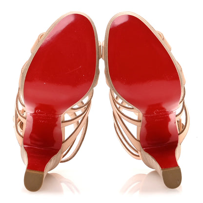 Christian Louboutin Calfskin Neronna 120 Pumps 37.5 Natural 6 of 10