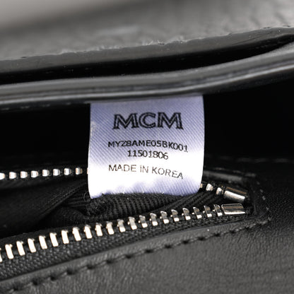 MCM Visetos Medium Tracy Crossbody Bag Black 7 of 10