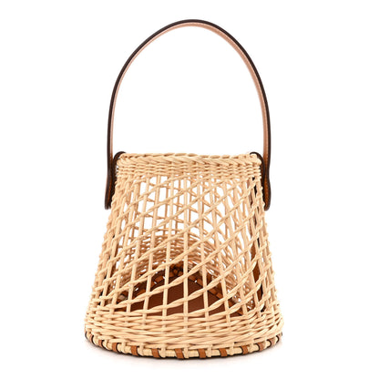 Hermes Butler Calfskin Wicker Sabot Picnic Bag Naturel Fauve 1 of 11