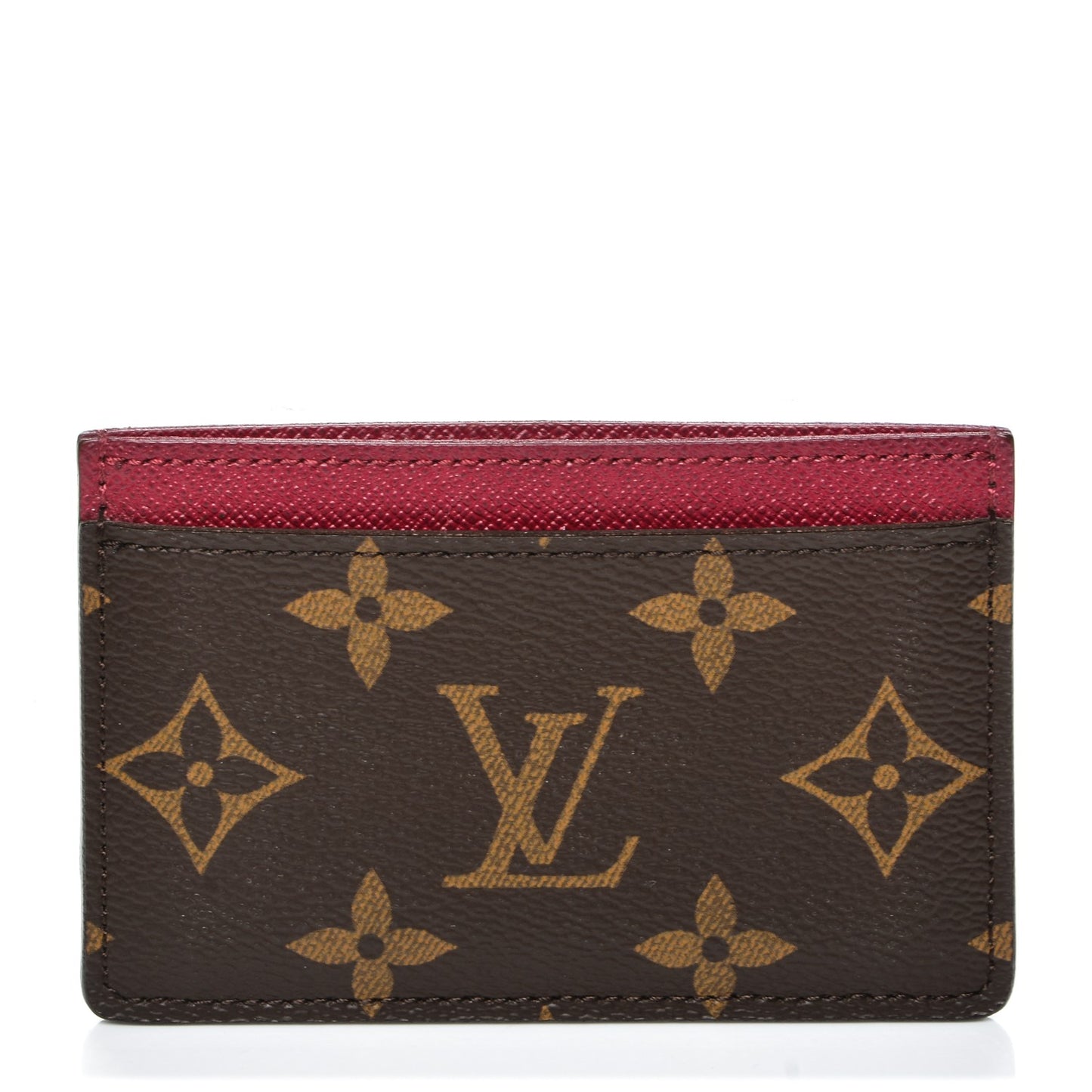 Monogram Card Holder Fuchsia