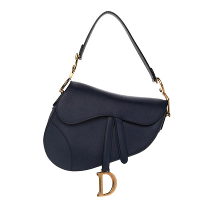 Christian Dior Grained Calfskin Saddle Bag Indigo 1 of 11