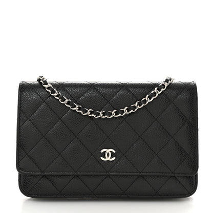 Chanel Caviar Quilted Wallet On Chain WOC Black 1 of 12