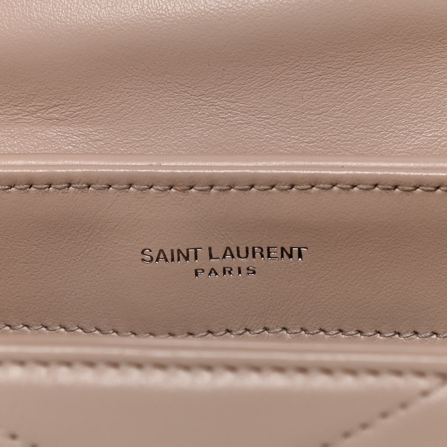 Saint Laurent Calfskin Y Quilted Monogram Toy Loulou Crossbody Bag Light Natural 8 of 20