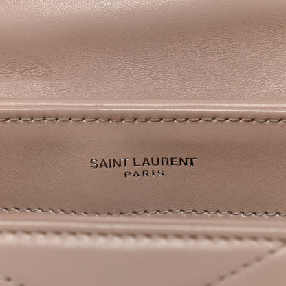 Saint Laurent Calfskin Y Quilted Monogram Toy Loulou Crossbody Bag Light Natural 8 of 20