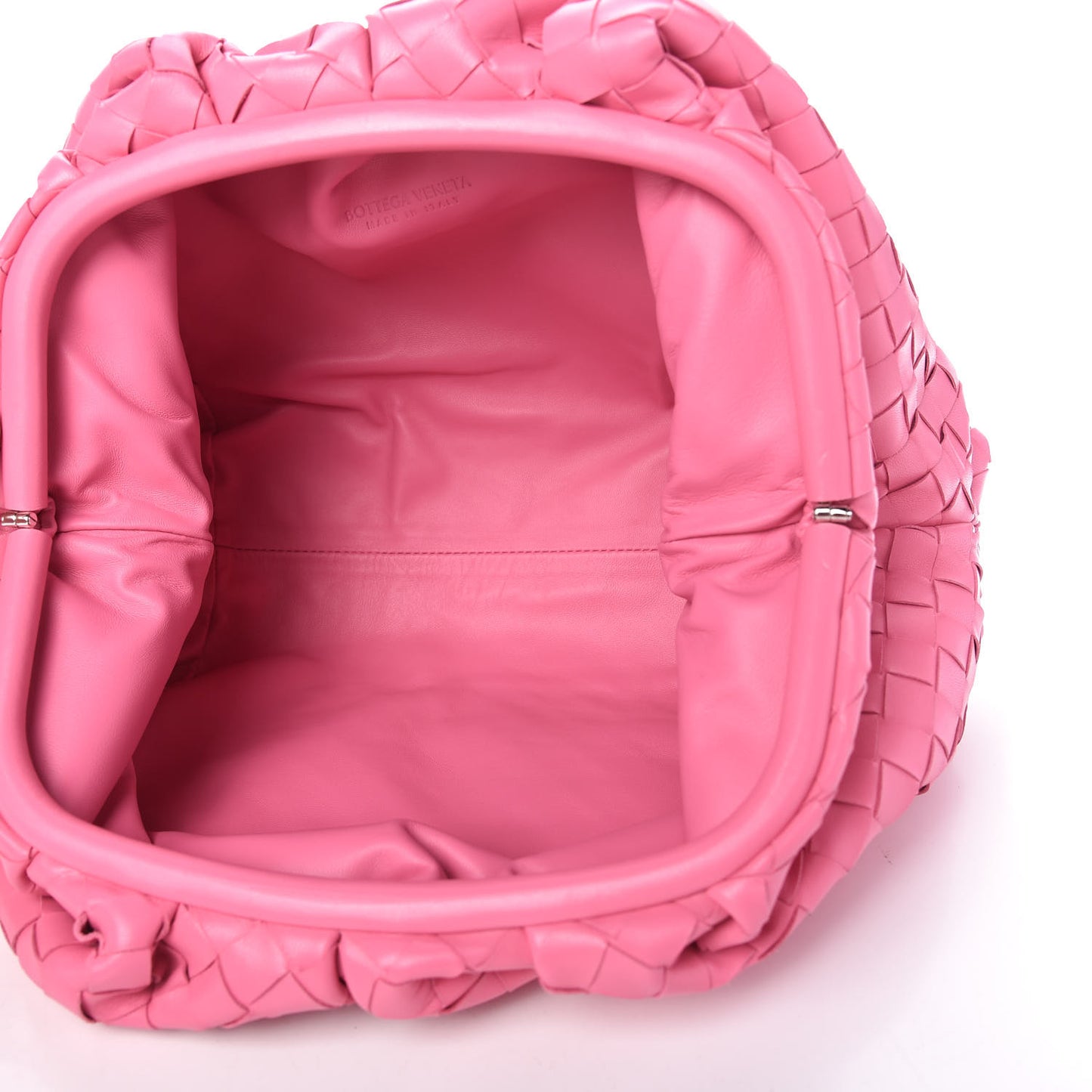 Nappa Maxi Intrecciato The Pouch Oversized Clutch Pink