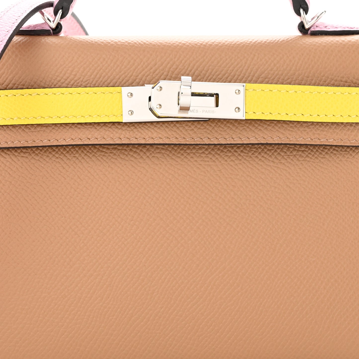 Epsom Mini Kelly Sellier 20 Chai Mauve Sylvestre Lime