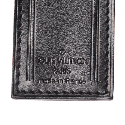 Louis Vuitton Calfskin Luggage Tag Black 5 of 5