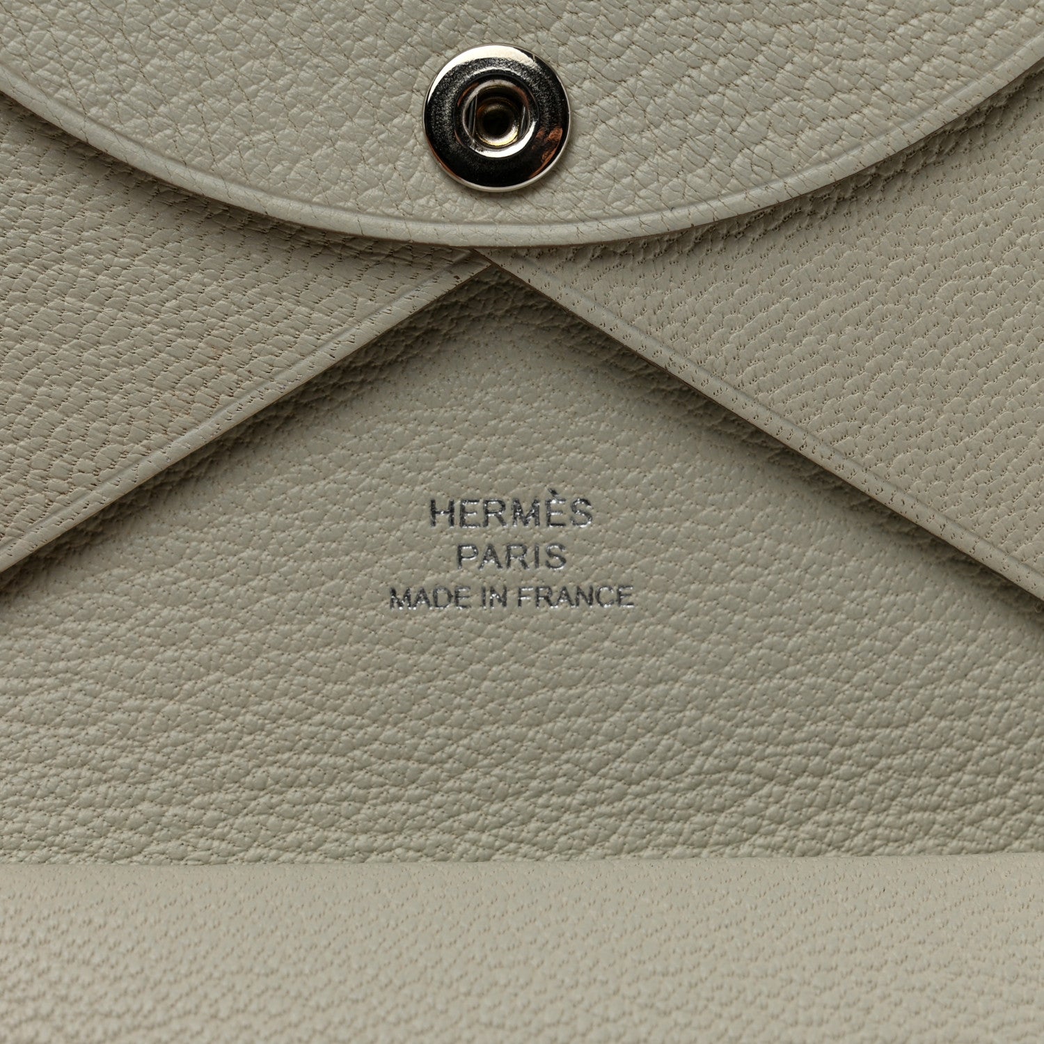 Hermes Chevre Mysore Calvi Duo Card Case Mushroom 6 of 7