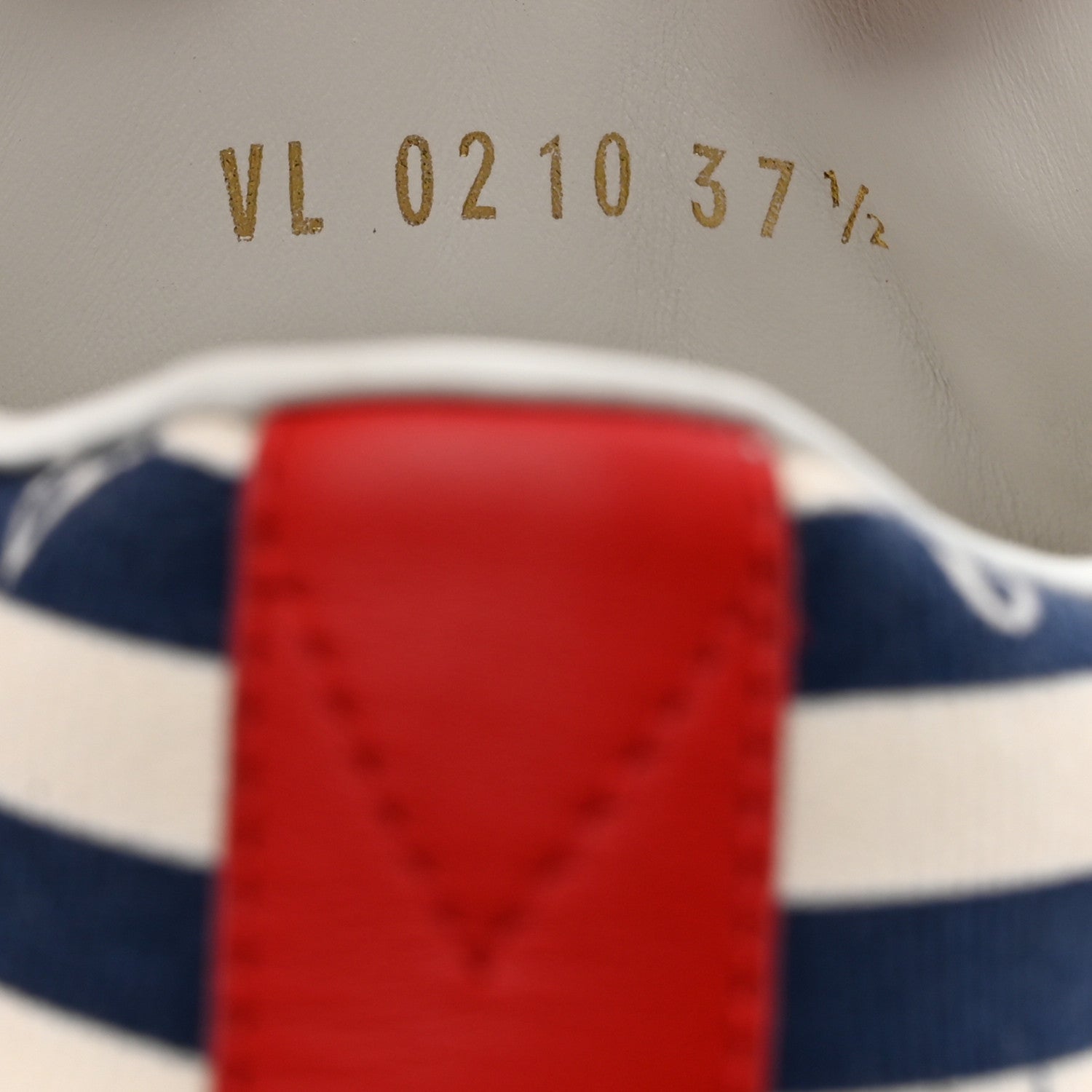 Louis Vuitton Canvas Escale Stellar Sneakers 37.5 Blue 7 of 8
