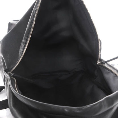 Saint Laurent Lambskin Delave Fringe Backpack Black 6 of 8