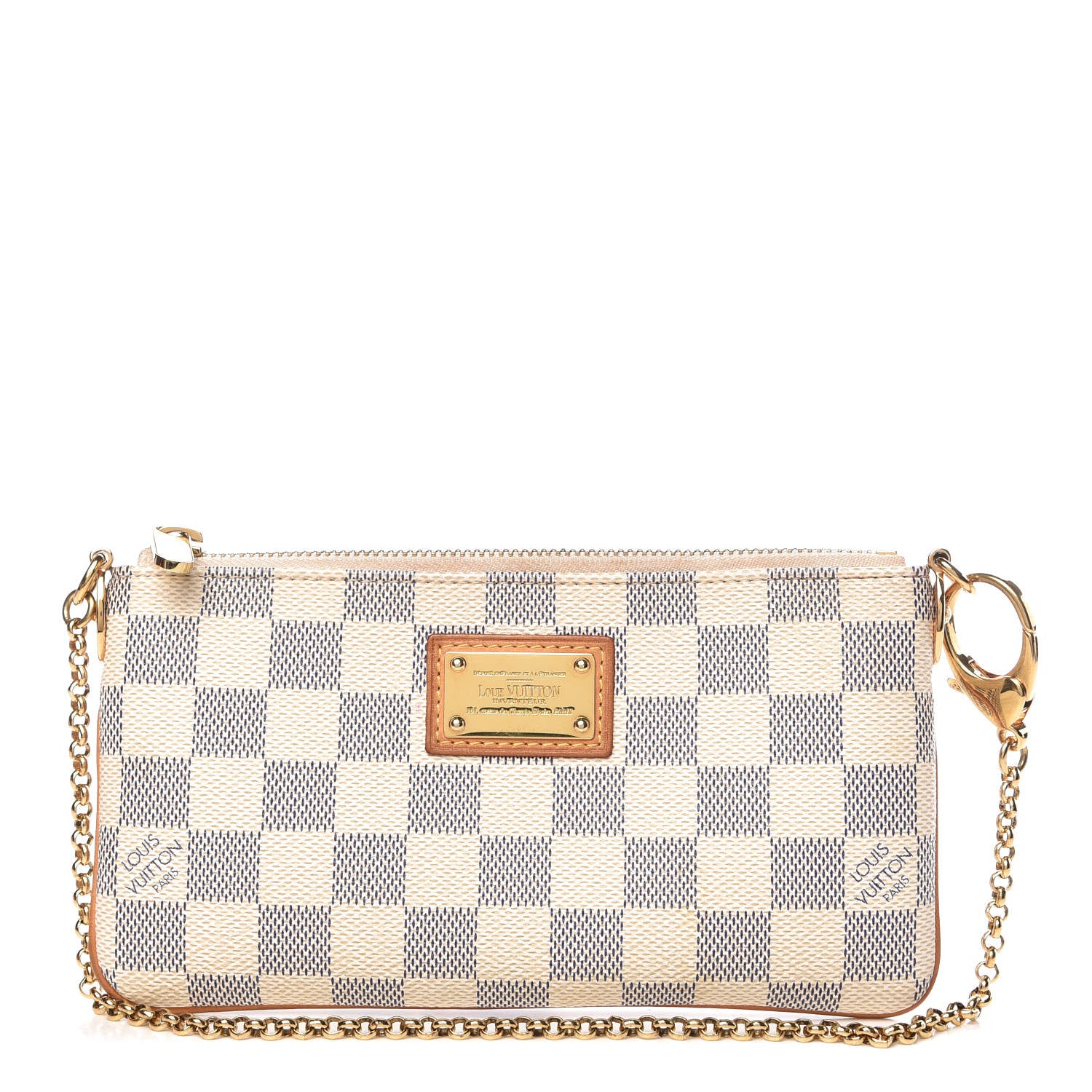Louis Vuitton Damier Azur Pochette Milla MM 1 of 9