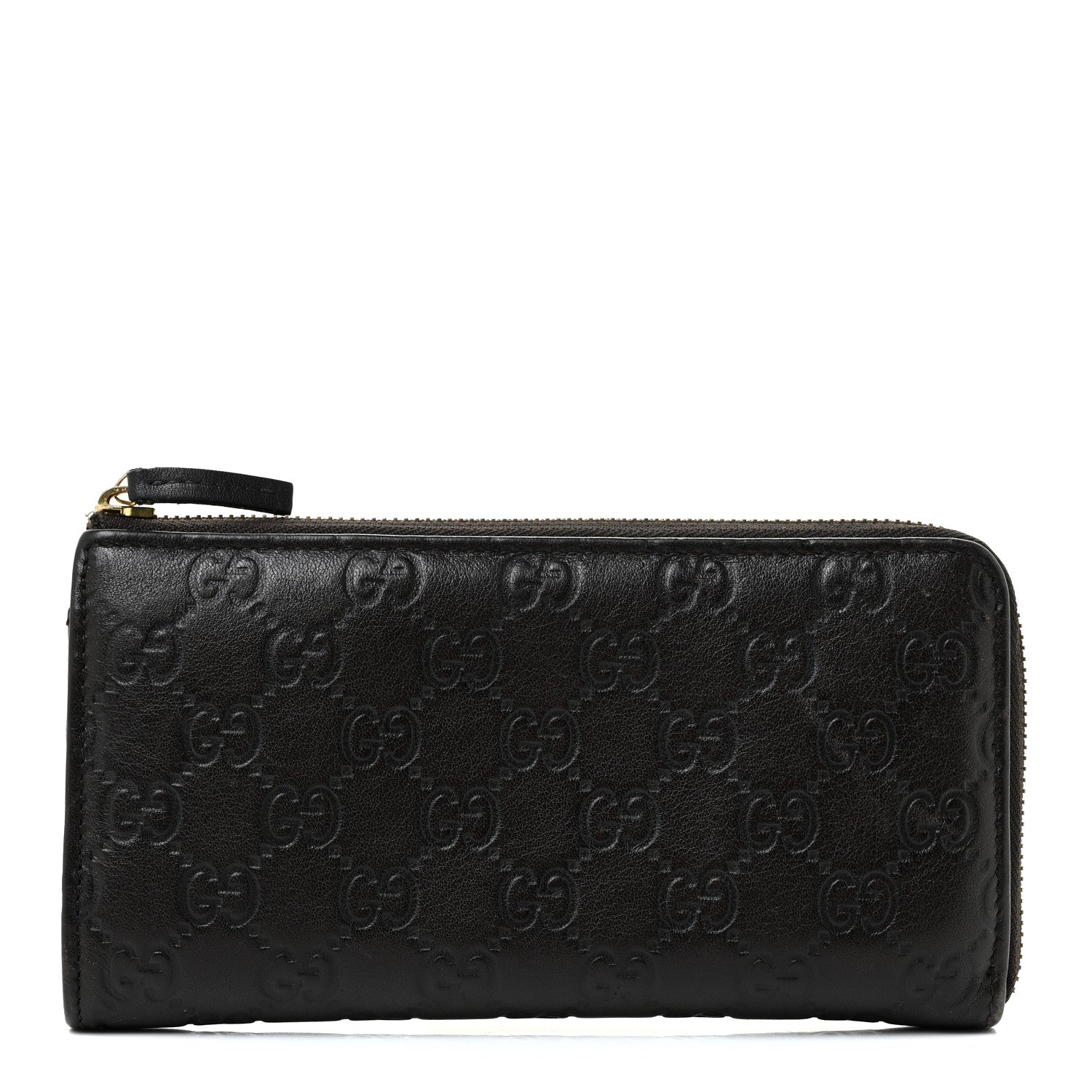 Gucci Guccissima Vitello Tender Donna Long Wallet Testa di Moro 1 of 17