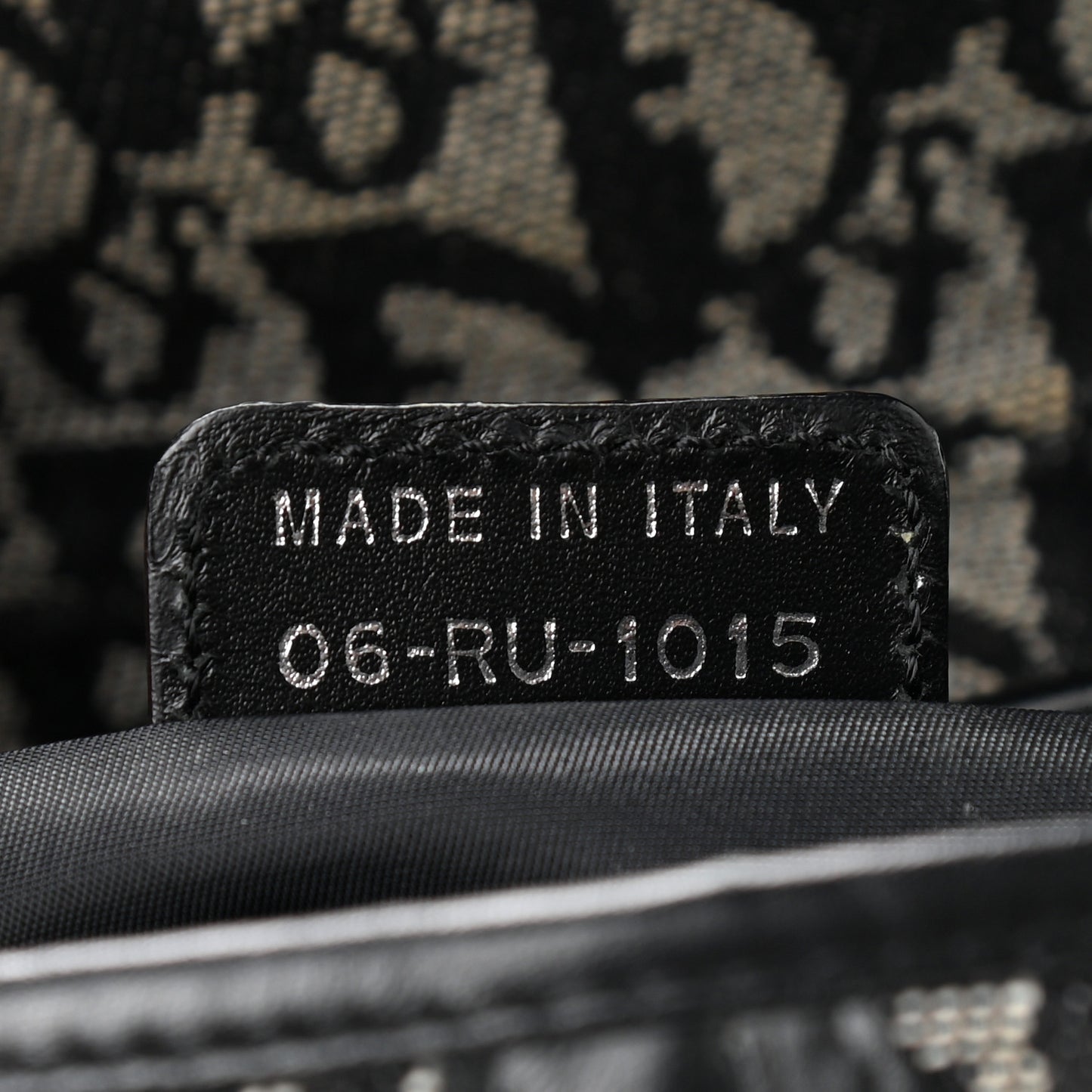 Monogram Saddle Bag Bag Black